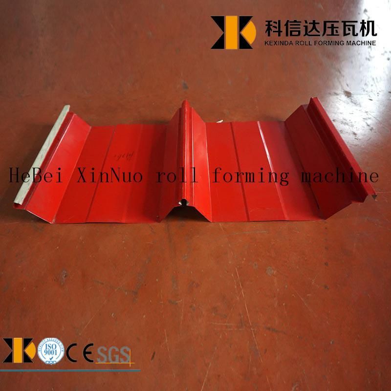 Xinnuo 760 Automatic Metal Roofing Panel Sheet Self Clip Lock Galvanized Steel Joint Hidden Roll Forming Machine