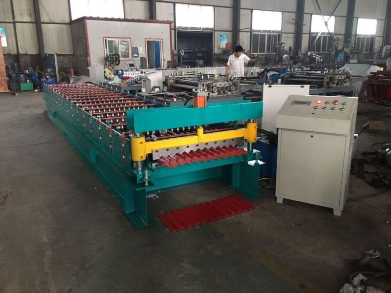 836mm Color Steel Corrugated Sheet Cold Roll Forming Machine