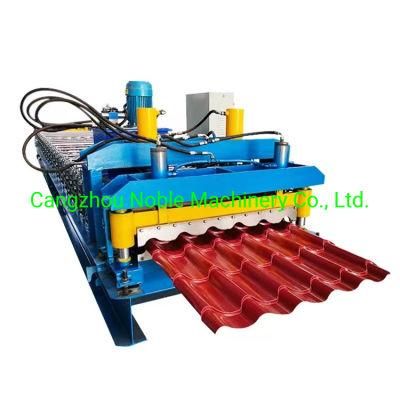 South Africa Used Glazed Tile Step Tile Roofing Sheet Roll Forming Machine