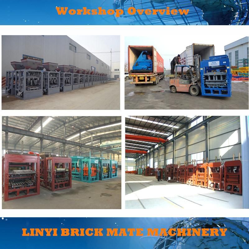 Qt4-24 Free Installation Semi Automatic Concrete Block Molding Machine Price Ghana