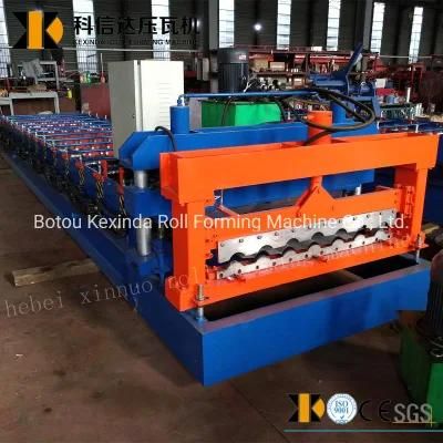 Hebei Xinnuo 960 Glazed Roofing Tile Edge Roll Form Machine
