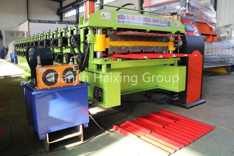 Metal Trapezoid and Corrugated Steel Tile Panel Sheet Roll Forming Machine