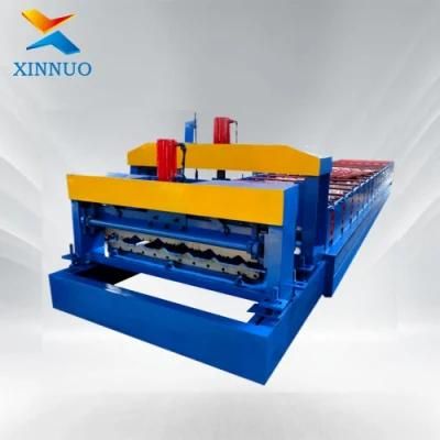 Xinnuo 960mm Glazed Tile Metal Sheet Roll Forming Machine in Stock