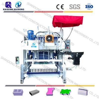 Qtm10-15 Mobile Small Manual Concrete Block Making Machine From Linyi