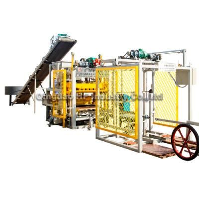 Qt4-25 Semi Automatic Interlocking Curbstone Porous Hollow Block Making Machine