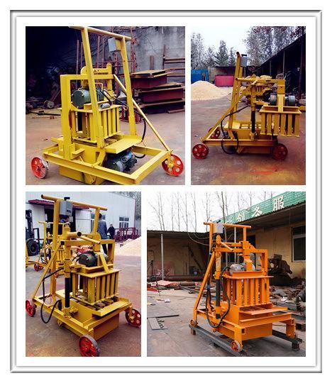 Qmr2-45 Portable Mobile Brick Machine for Concrete Hollow Blocks