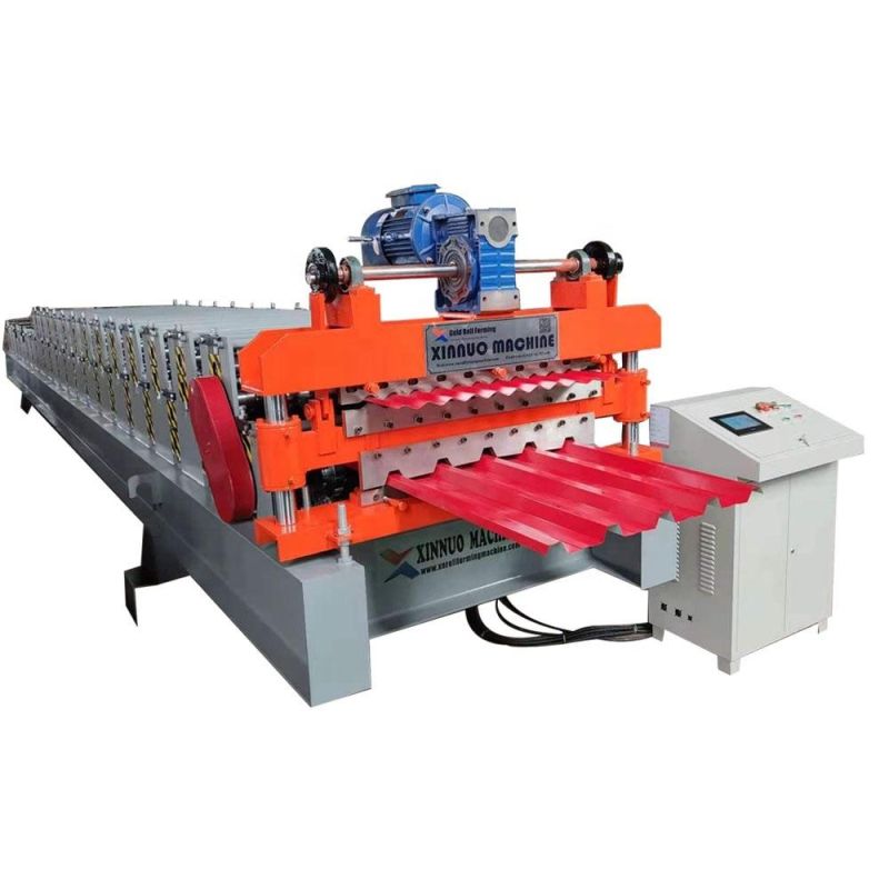 Xinnuo High Quality Double Layer Ibr Glazed Profile Steel Roofing Sheet Roll Forming Machine Roof Tile Making Machinery Price