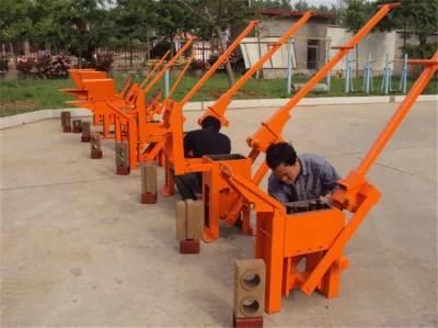 Manual Small Manufacturing Machines Clay Intelocking Brick Machine