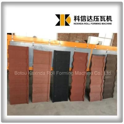 New Building Materials Stone Coated Roofing Tile Making Machine