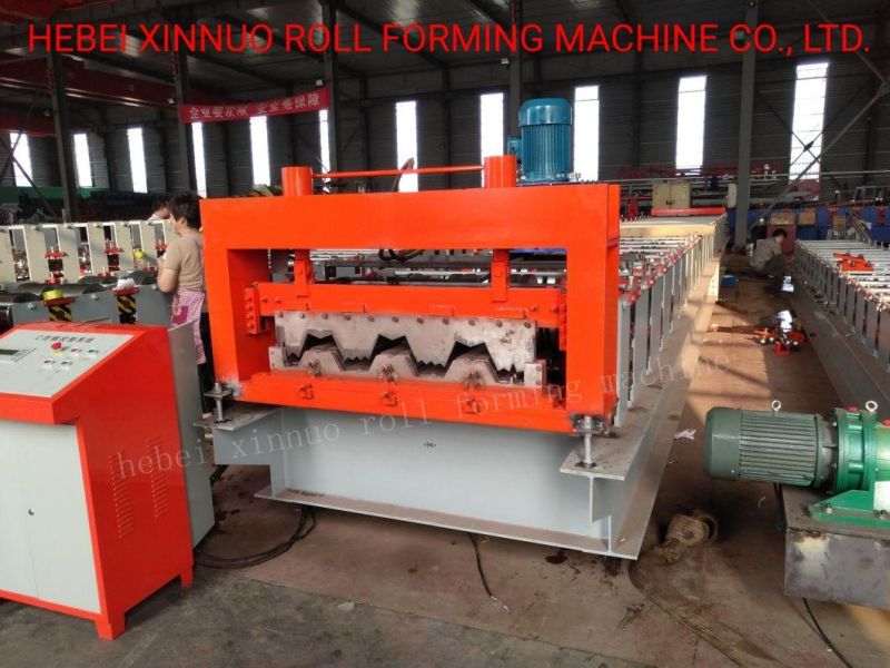 Floor Deck Roll Forming Machine Full Automatic 910 Floor Decking Roll Forming Machine