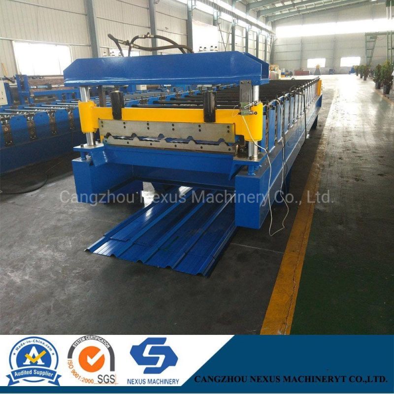 Germany Automatic Construction Building Material Metal Roof Tile Sheet Roll Forming Making Machine