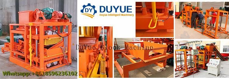 Qt4-25 Concrete Hollow Interlocking Paving Block Brick Making Machine