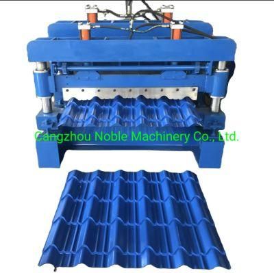 Newest Color Coated Steel Tile Roofing Roll Forming Machine