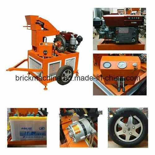 Hr1-20 Mobile Hydraulic Clay Soil Interlocking Brick Machine