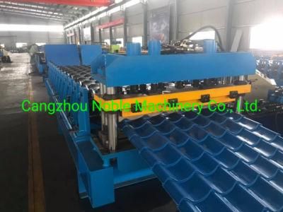 2022 High Quality Glazed Roof Tile Roll Forming Machine Step Tile Roofing Sheet Forming Machinery
