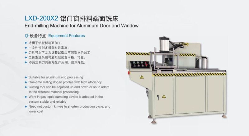 Aluminium Profiles End-Milling Machine for Window & Door