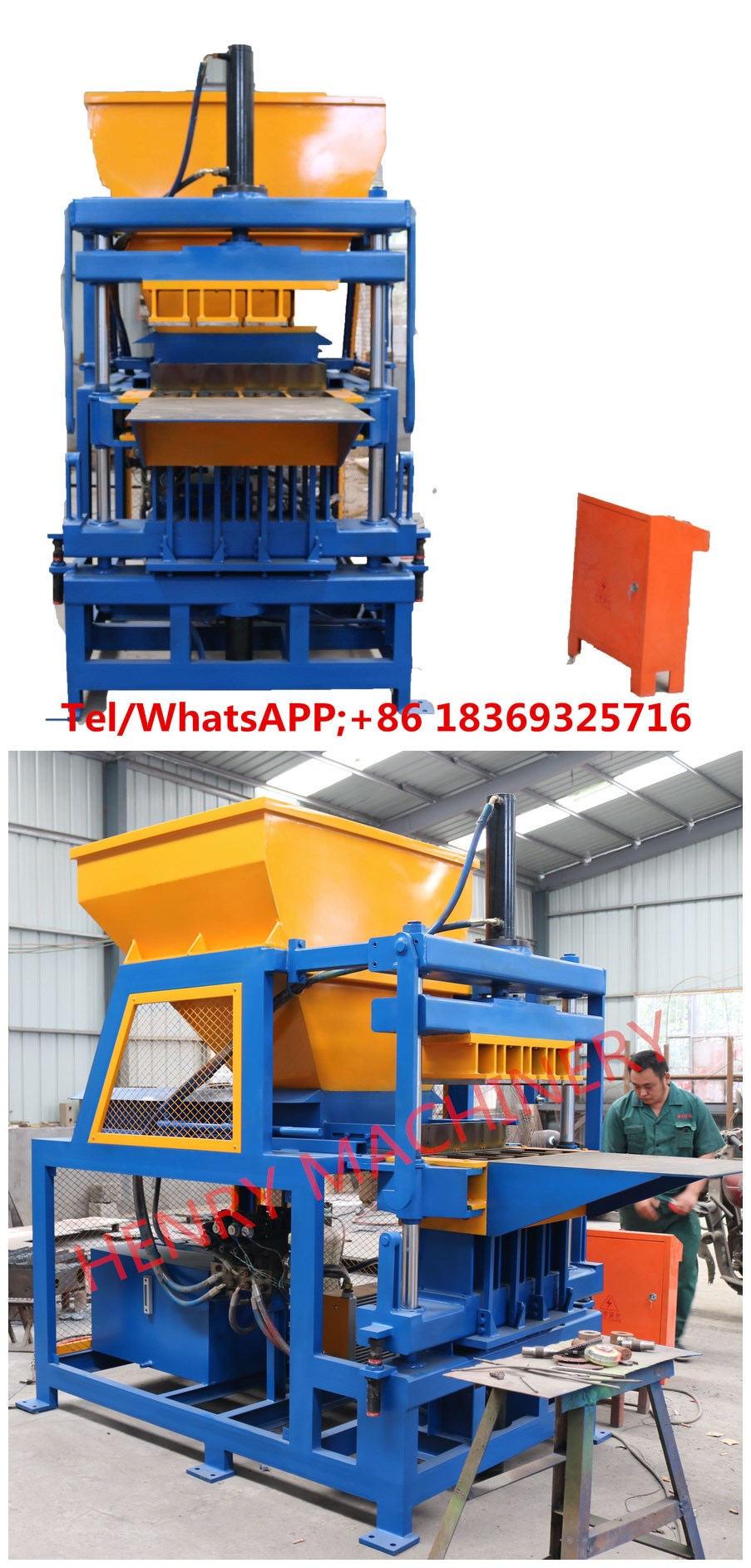 Hr4-14 Hydraulic Brick Machine for Clay Bricks / High Output Interlocking Brick Making Machine