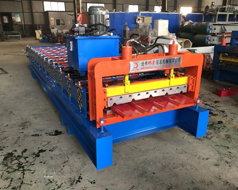 Steel Trapezoidal Sheet Tile Making Roll Forming Machine/5 Rib Metal Ibr Roof Sheetmaking Machine