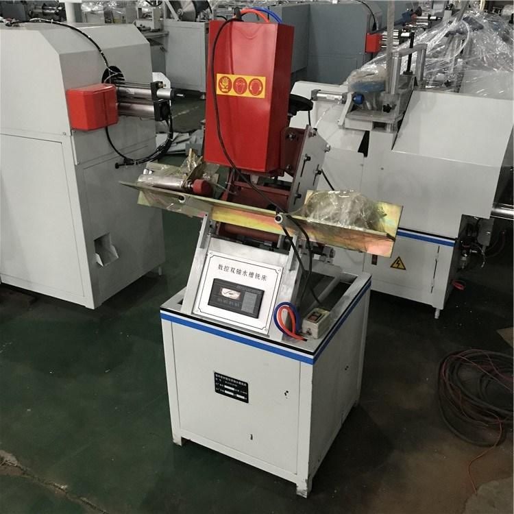 Plastic Door Window Machine UPVC Profile Auto Two Axis Water Slot Milling Machine/Vinyl Window Door Machine/Water Slot Drilling Machine