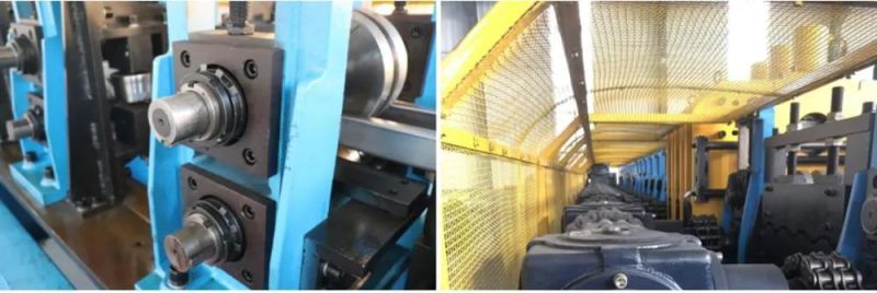 Cold Metal C Purlin Frame Steel Making Machine C U Z Purlin Roll Forming Machine with Gear Box