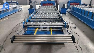 3D Effect Metal Simple Layer Glazed Tile Q Tile Double Layer Roll Forming Machine