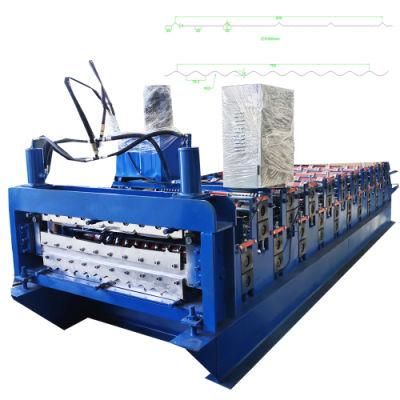 Double Layer Corrugated Roofing Sheet Metal Roll Forming Machine