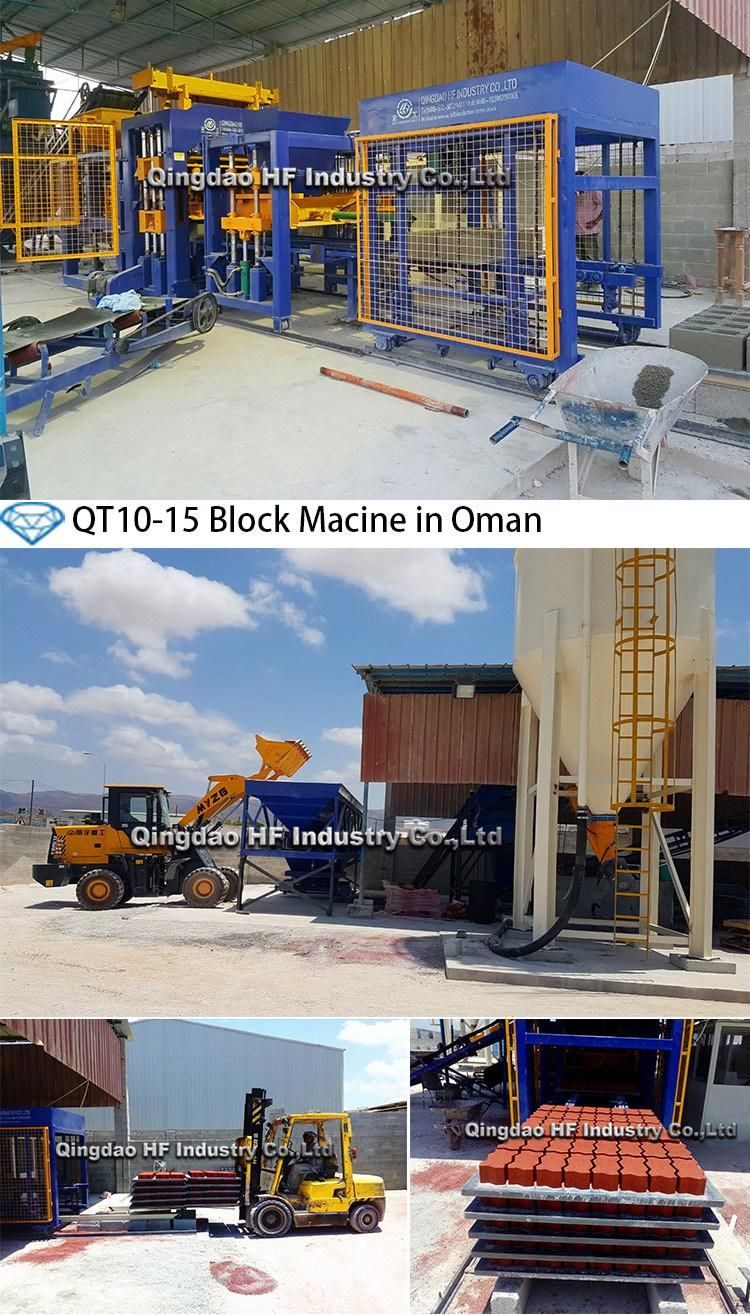 Qt10-15 Block Machine Production Line Hollow Block Solid Brick