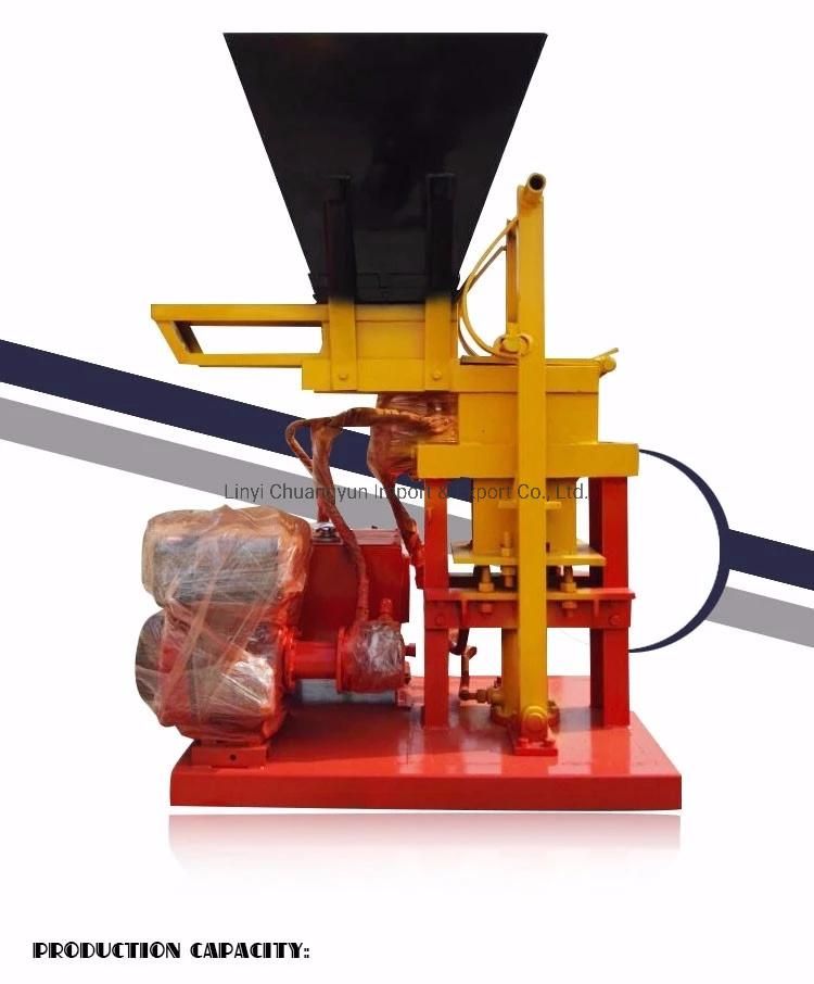 Semi Automatic Clay Interlocking Hydraform Block Machine Earth Paver Brick Machine in Nigeria (CY1-25)