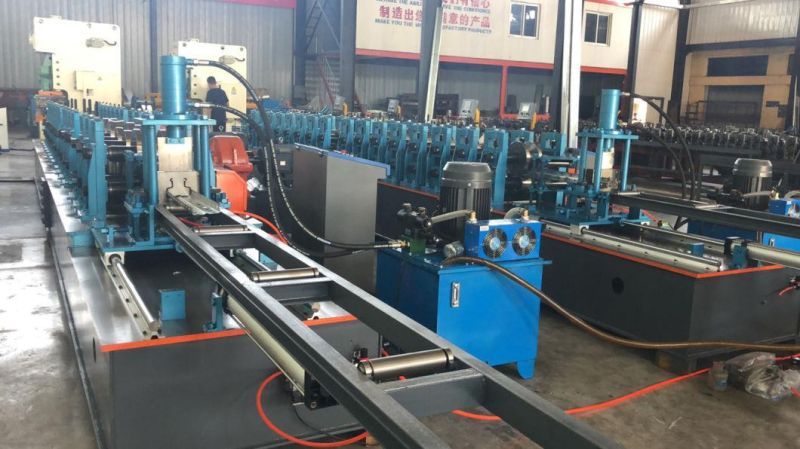 Botou Factory Supermarket Shelves Making Machine Automatic Metal Storage Racks Roll Forming Machine