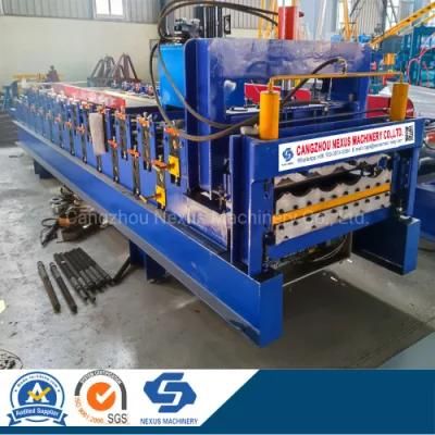 European Customer Order Glazed Tile Sheet/Roof Panel Roll Forming Machine with PLC