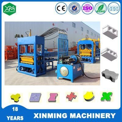 Qt6-15 Automatic Hollow/ Solid Concrete Cement Block Making Machine in Factory Price