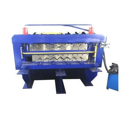 China Double Layer Color Steel Roll Forming Making Machine for Roof and Wall Panel Low Price