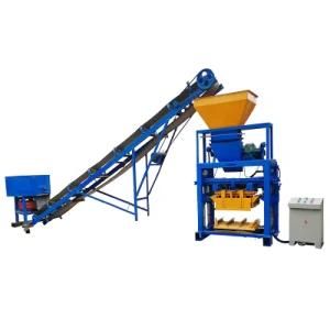 Qt40-1concrete Cement Material Habiterra Interlocking Block Machine