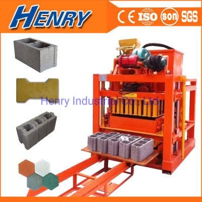 Qt4-26c Easy-Operation Semi-Automatic Concrete Hollow Block Making Machine Paving Brick Making Machine Curbstone Machinery in Africa