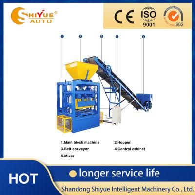 Semi Automatic Qtj4-24 Fly Ash Hollow Brick Concret Block Machine of Easy Operating