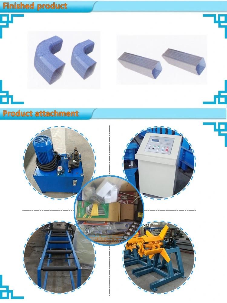 Rain Water Steel Downpipe Roll Forming Machine/Water Falling Down Gutter Making Machines for Sale