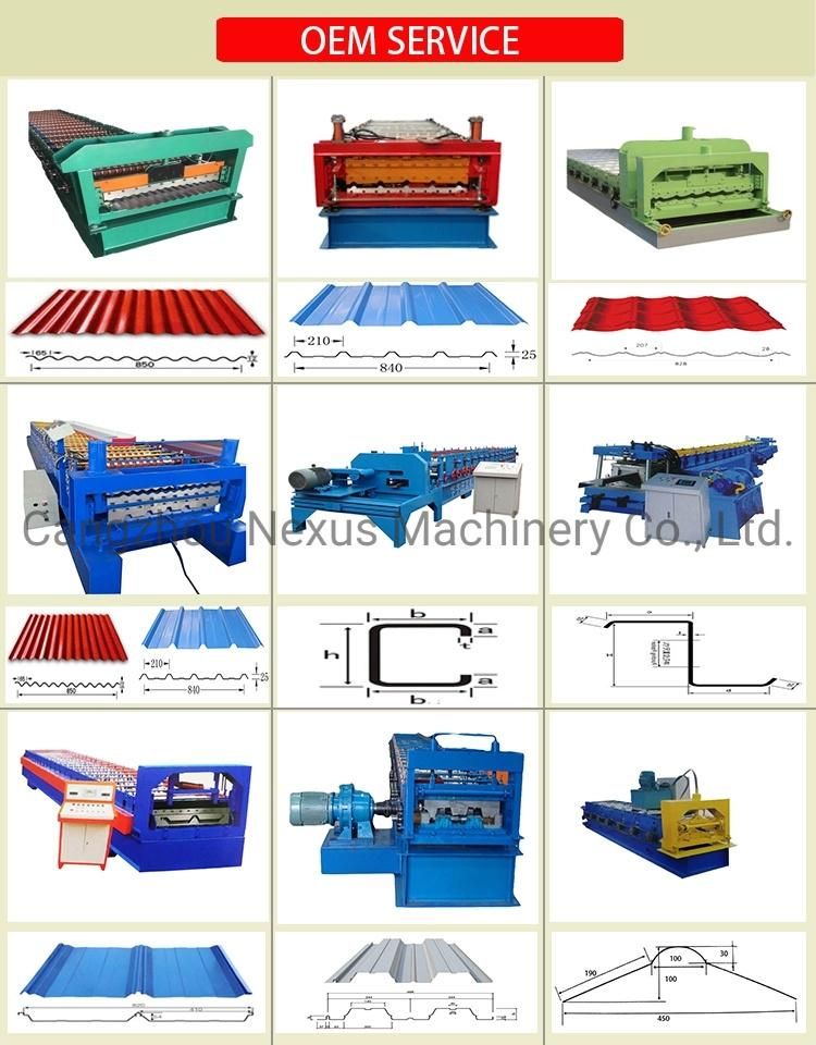 Galvanized Steel Deck Sheet Roll Forming Machine with High Speed
