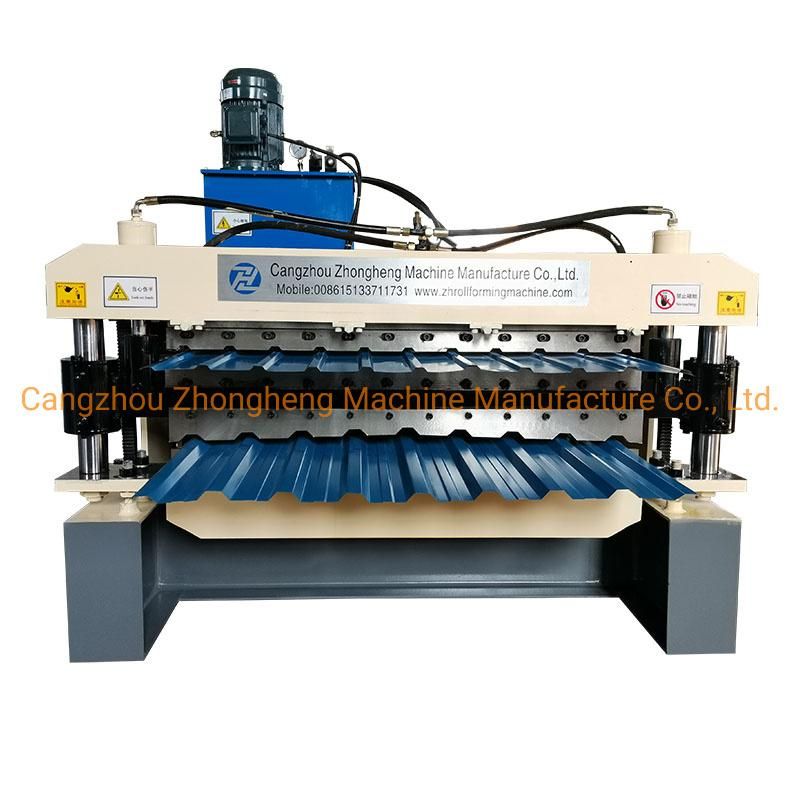Double Layer Ibr Panel Rib and AG Panel Steel Shingles Metal Roofing Sheet Making Machine Double Layer Roll Forming Machine