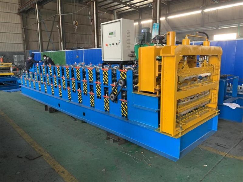 Hydraulic Galvanized Metal Three Layer Roofing Sheet Roll Forming Machine