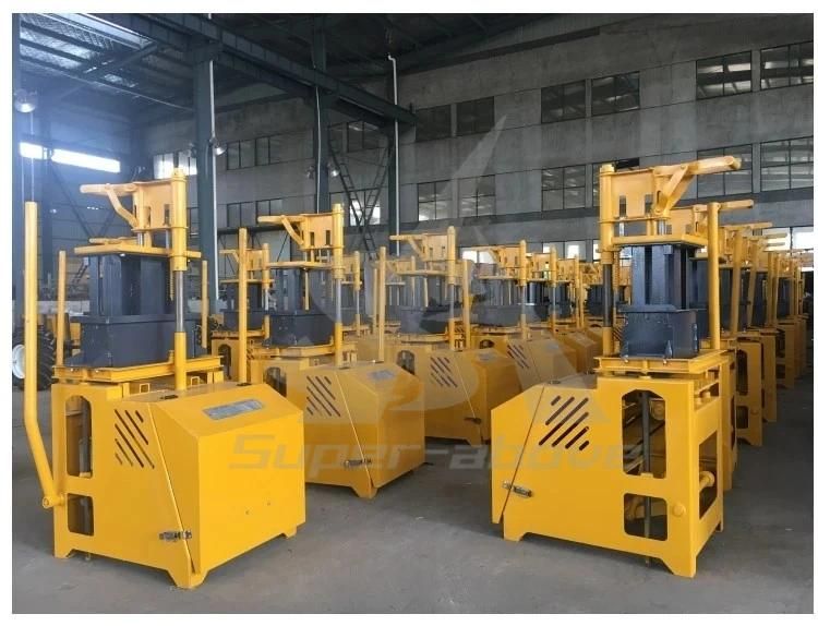 Manual Compressed Earth Block Machine Hby2-15 Cement Interlock Brick Machine