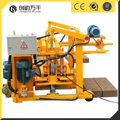 Egg Laying Type Qtm40-3A Concrete Cement Hollow Block Making Machine