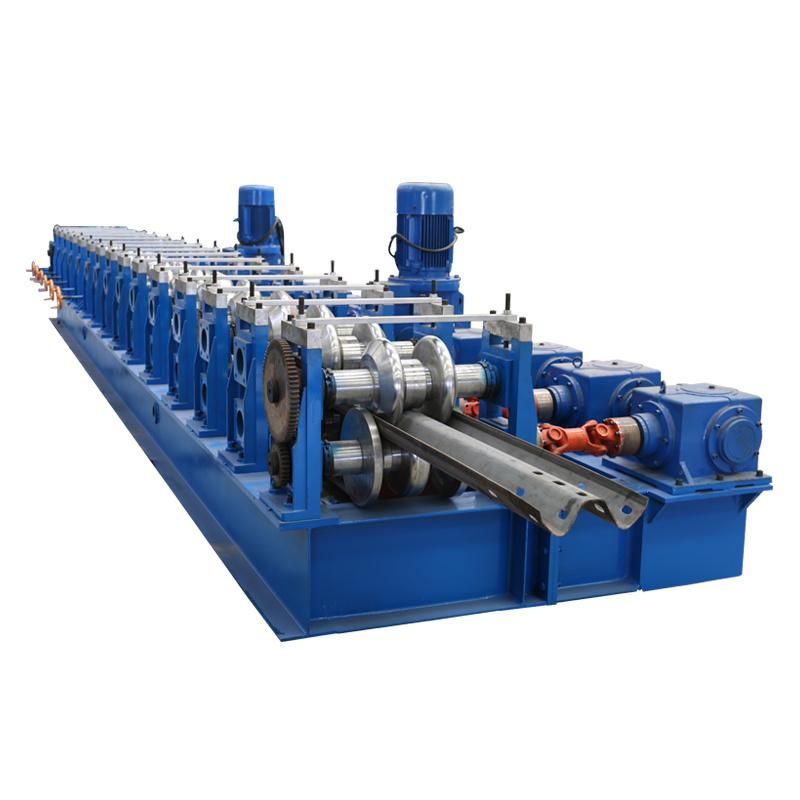 Customized Auto Metal Expressway Protection Two Purlin Waves Highway Guardrails Panel Machine/Highway Rolling Former Forming Machine