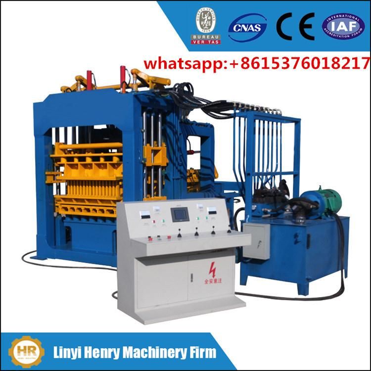 Qt4-15 Automatic Hydraulic System Hollow Bricks Blocks Making Machines Dubai Paver Block Machine