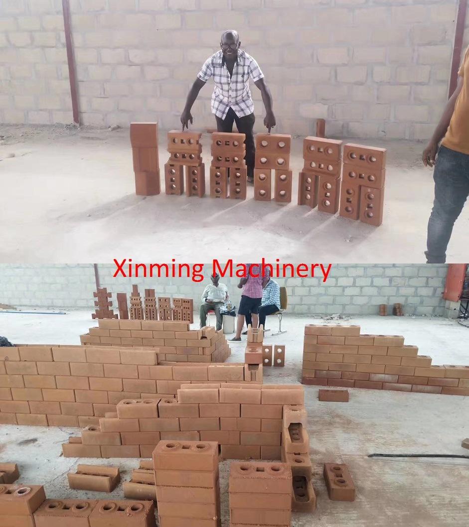 Xm1-25 Semi Automatic Soil Hollow Block Machine Clay Interlocking Brick Making Machine with Hydraulic System