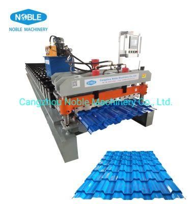 Noble Brand Factory Price Cold Steel Glazed Tile Roofing Sheet Corrugated Panel Press Mould Making Roll Forming Machine for Philippines Market