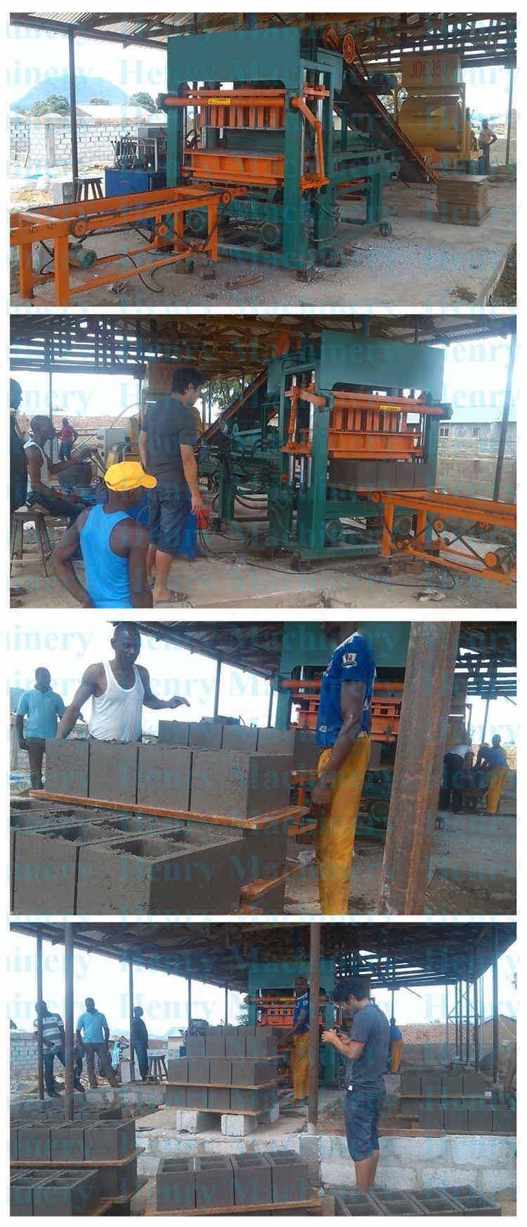 Qt5-20 Hydraulic Power Block Production Line Automatic Brick Machinery