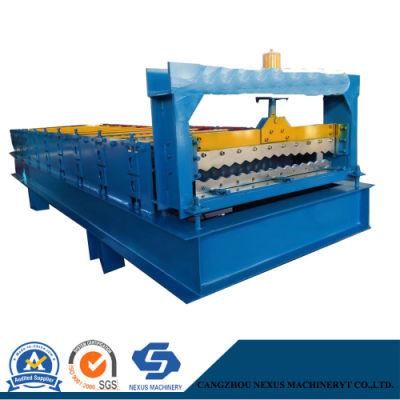 Galvanized Zinc Roofing Profile Sheet Roll Forming Machine Making Trapezoid Roof Sheet