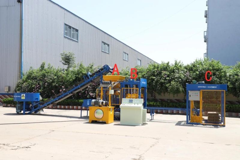 Factory Price Qt 4-15 Concrete Cement Hollow Brick/ Paver Brick/Solid Brick/Curbstone Brick Making Machine for Home Using