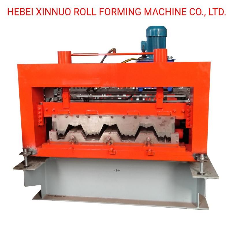 Galvanized WPC Steel Flooring Decking Board Sheet Roll Forming Machine