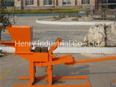 Hr2-40 Ecological Construction Equipment with Manual Clay Interlocking Brick Machine